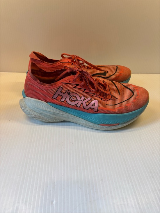 Hoka Other - Hoka Men's Coral-Orange and Aqua Road Running Shoes